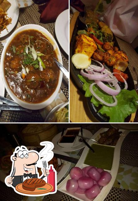 Try out meat meals from the menu