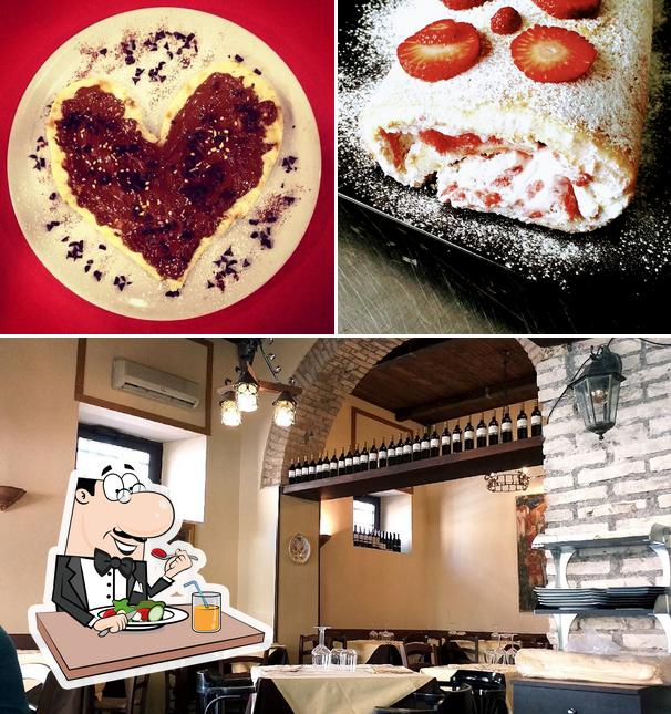 La cibo e interni del ristorante