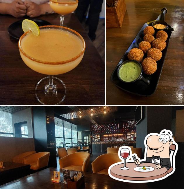 Among different things one can find food and interior at Pegasus Brew House