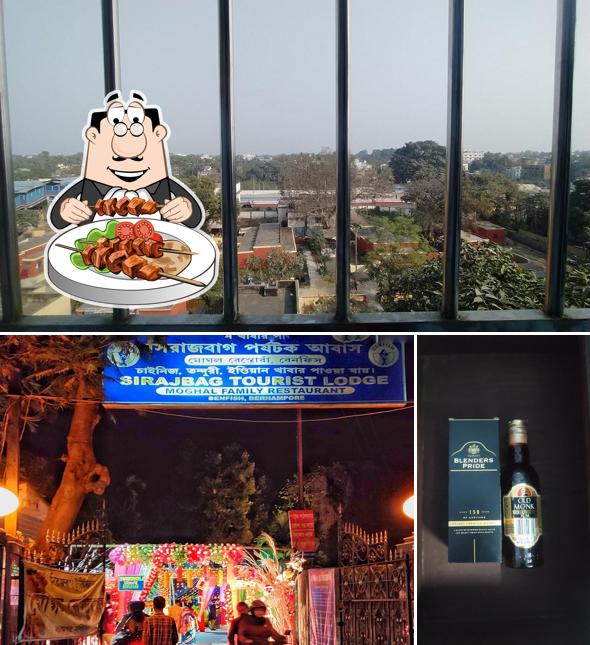 This is the picture showing food and exterior at Mughal Resturant