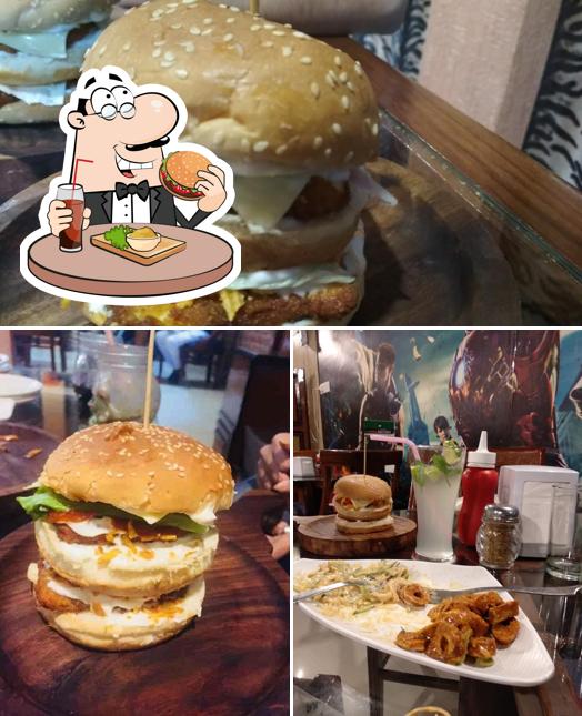 Get a burger at Vatsa Food Factory