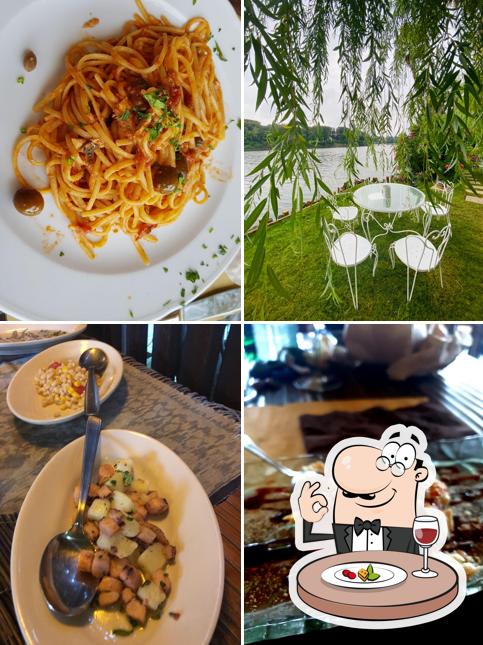 Cibo al Ristorante La Colomba Tropical Garden