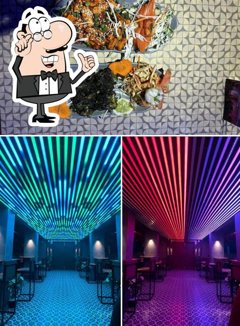 Among different things one can find interior and food at V ADDA LOUNGE & BAR