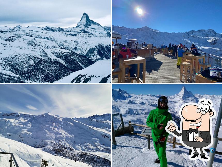 Puoi goderti l'aria fresca da seduto all'esterno di Blue Lounge