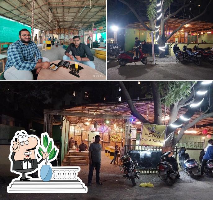 The restaurant's exterior and interior