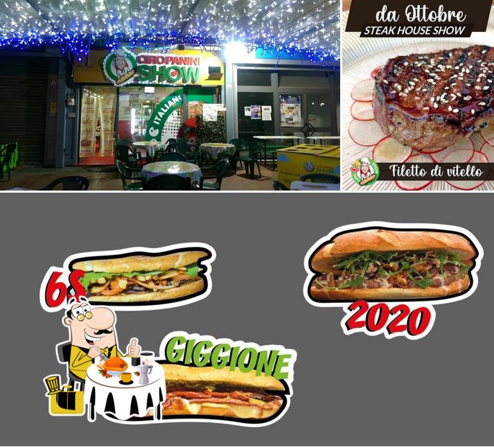 Dai un’occhiata alla immagine che presenta la cibo e interni di Ciro-panini-show