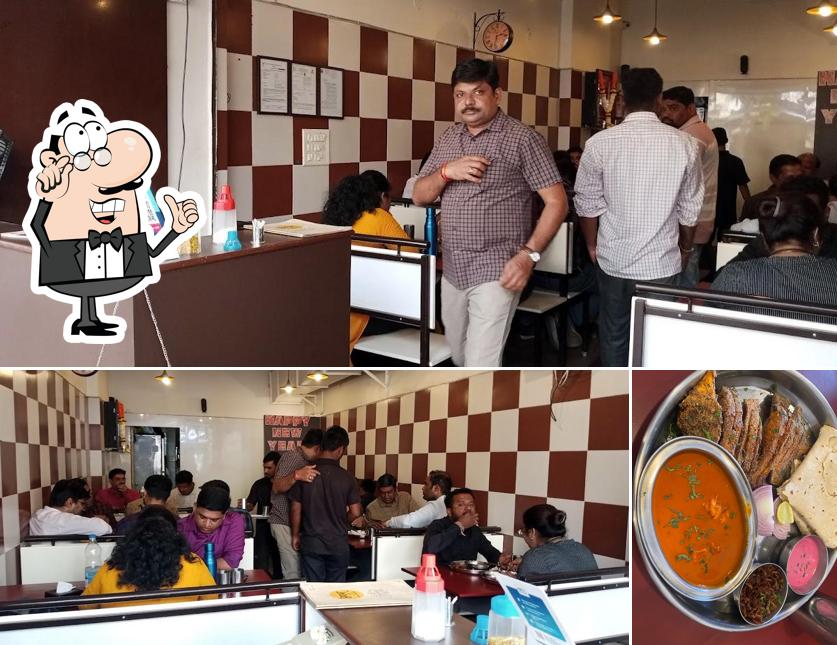 Among different things one can find interior and meat at AARAM - The Taste of Maharashtra