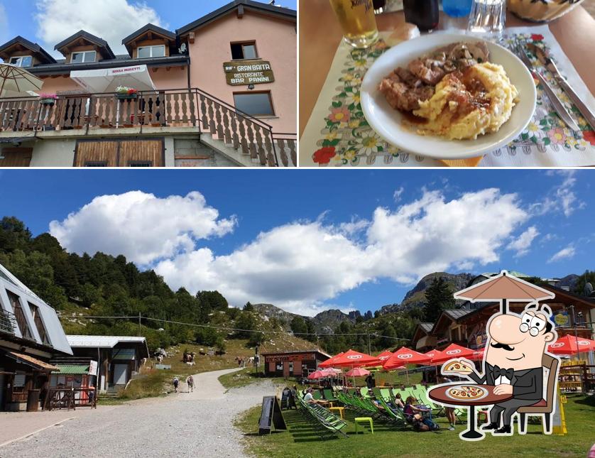 La foto di esterno e cibo da Rifugio Gran Baita
