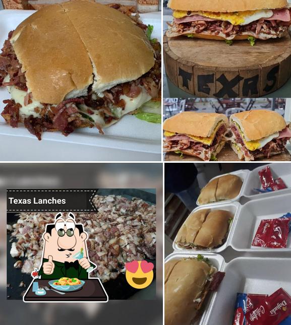 Sanduíche de carne de porco desfiada em Texas Lanches