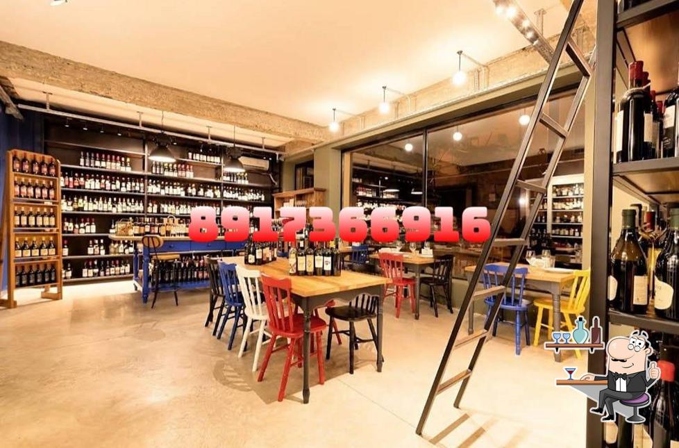 The interior of Wine Shop