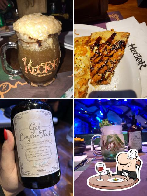Comida em Hector Pizzaria Temática