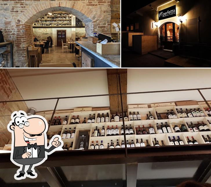 Gli interni di Osteria Imperfetta