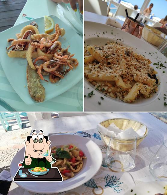 Maccheroni al formaggio al Acquamarina Beach