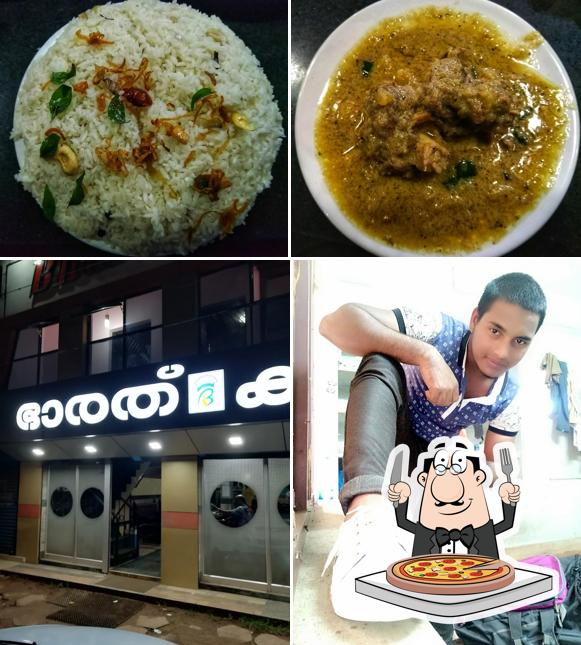Get pizza at Bharath Cafe, Karunagappally