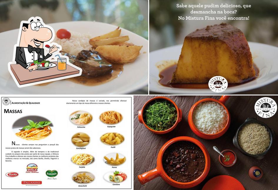 Comida em Restaurante Mistura Fina