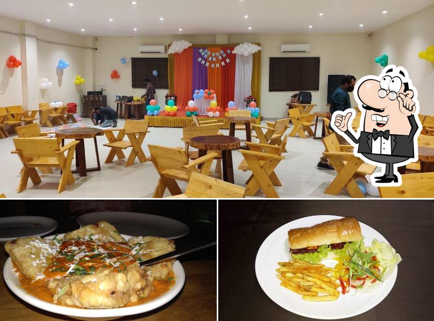 The image of The Gazebo World Of Veg’s interior and food