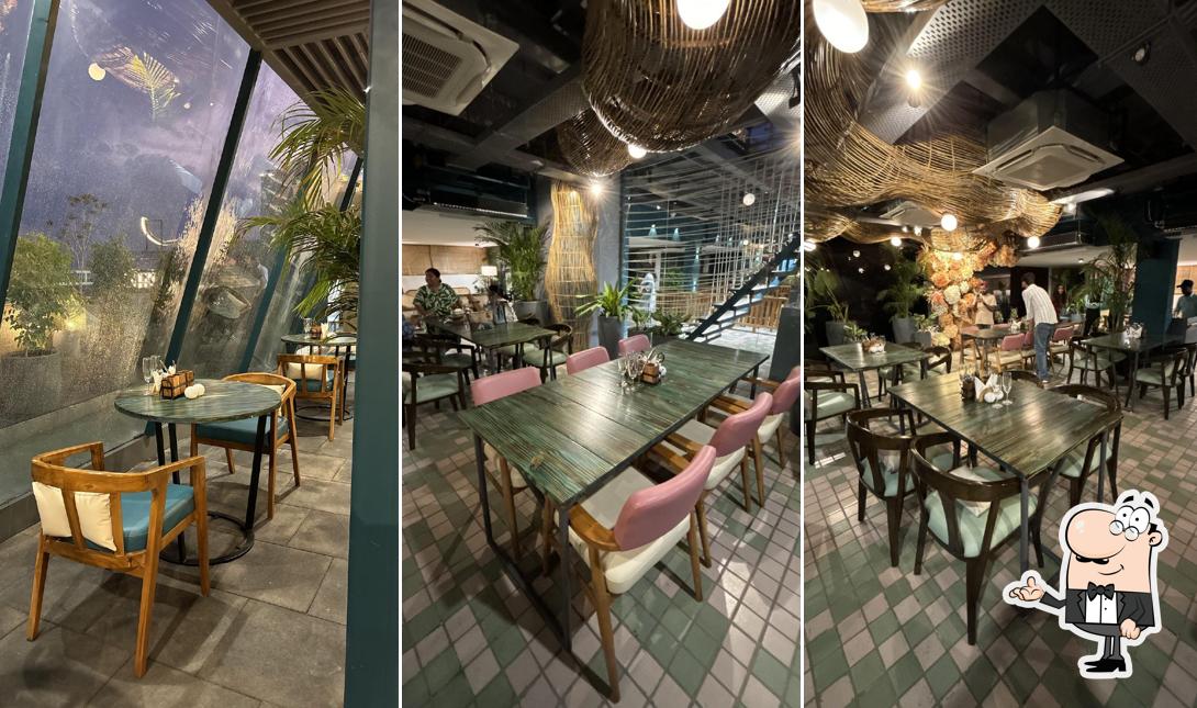 The interior of Xia Rooftop Bistro – A Multi Cuisine Restaurant Ahmedabad