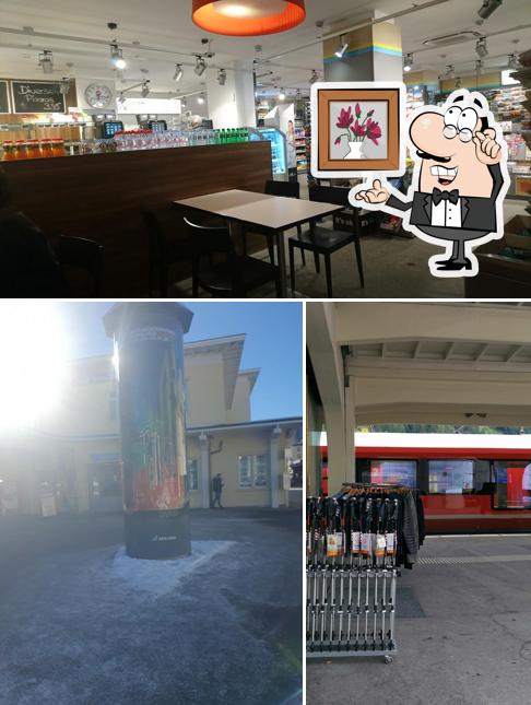 Questa è la immagine che mostra la interni e bevanda di k kiosk