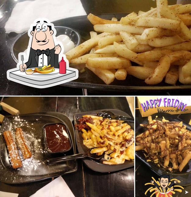 Order chips at The Waffle King