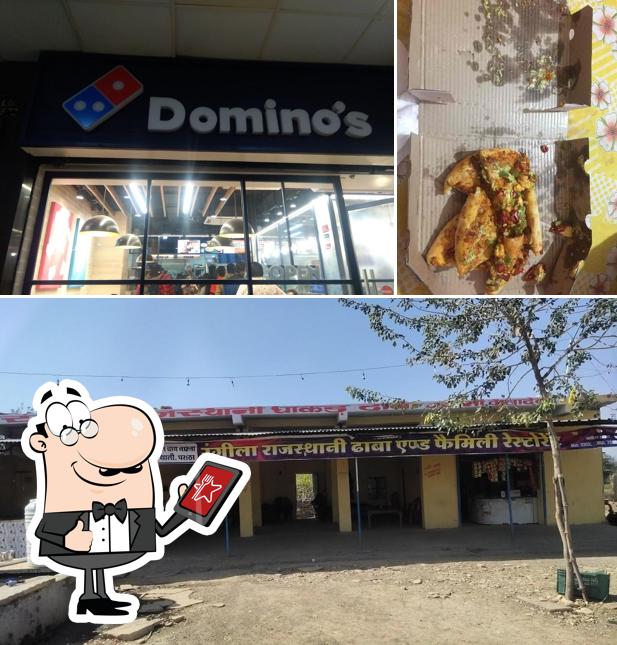 The picture of exterior and food at Domino's Pizza Dindayal City Mall, Gwalior