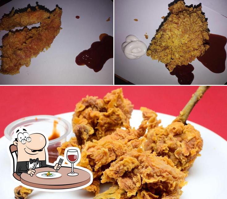 Food at MFC Restaurant (Mr. Fried Chicken)