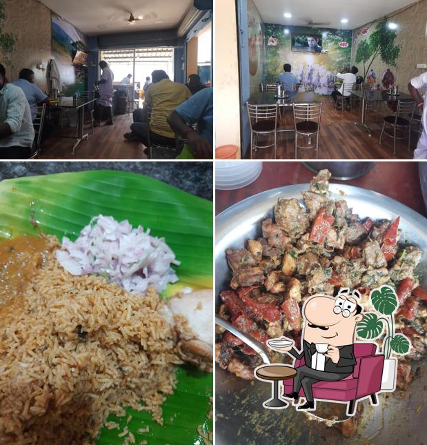 The interior of Archana Biryani Centre