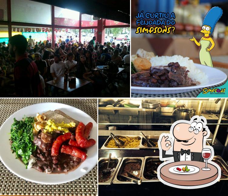 Comida em Simpsons Bar e Restaurante