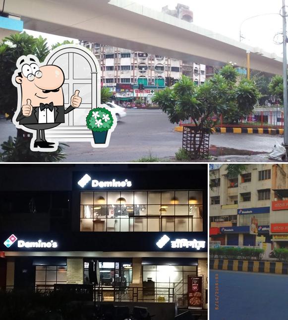 The exterior of Domino's Pizza Lakadganj, Nagpur