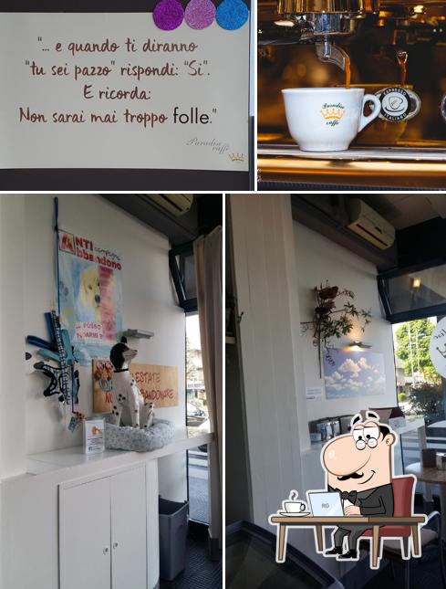 Gli interni di Paradise Caffè