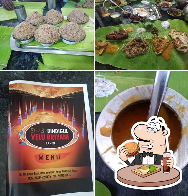 Get a burger at Dindigul Velu Briyani