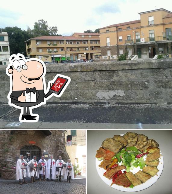 La foto della esterno e cibo di Ristorante Bisteccheria La Luce Dei Templari