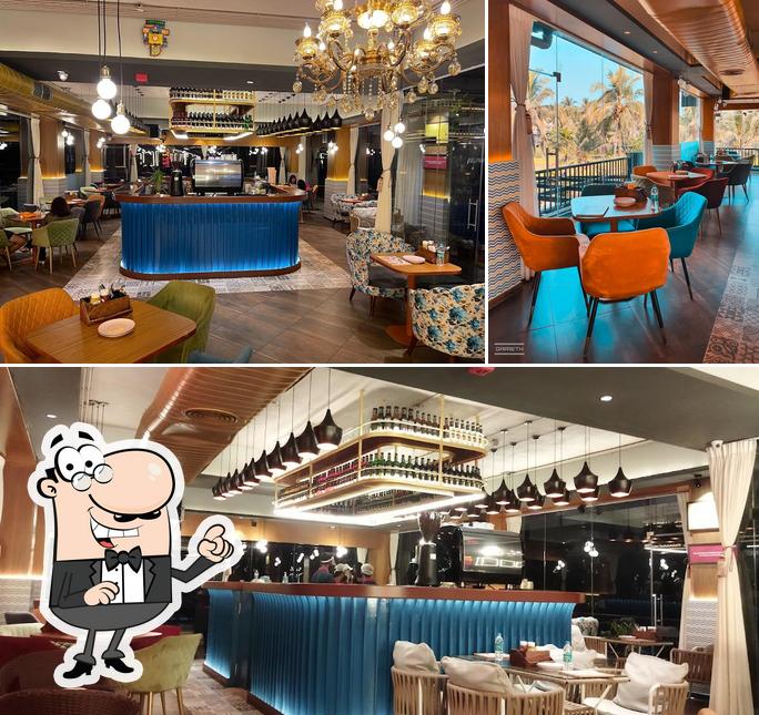 The interior of Cafe Gravity Goa