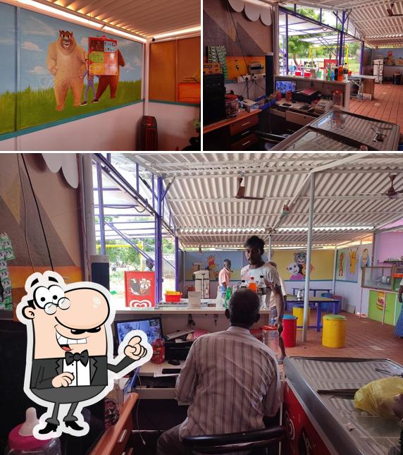 The interior of Royal Seema Restaurant