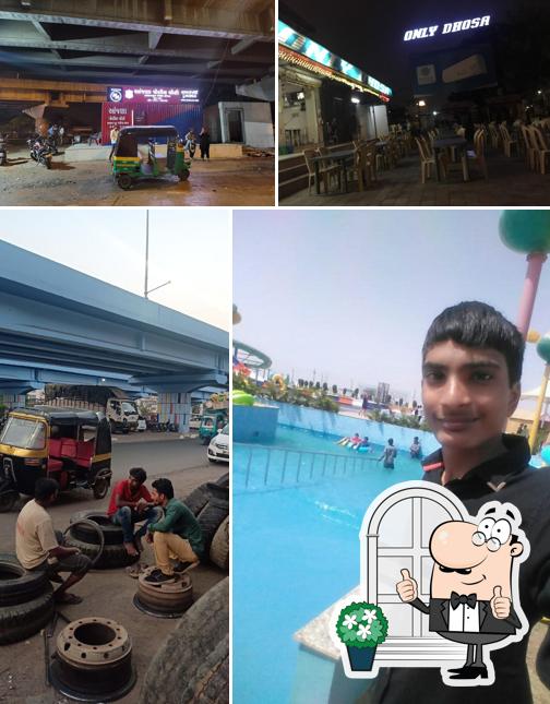 You can get some fresh air at the outside area of Only Dhosa