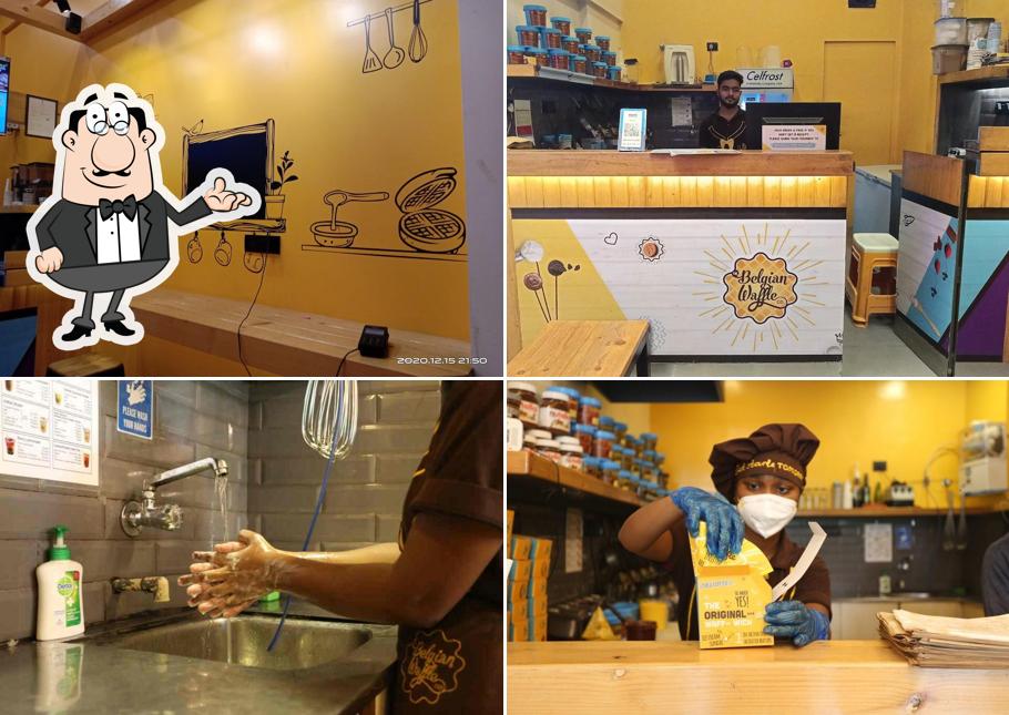 The interior of The Belgian Waffle Co
