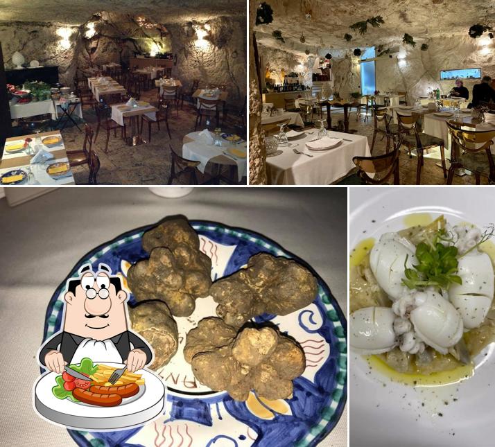 Tra le diverse cose da Ristorante Caffè Cavour si possono trovare la cibo e interni