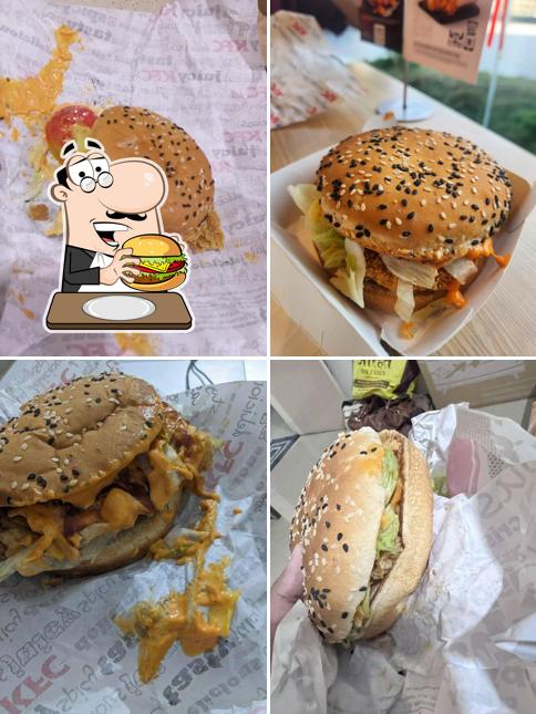 Order a burger at KFC