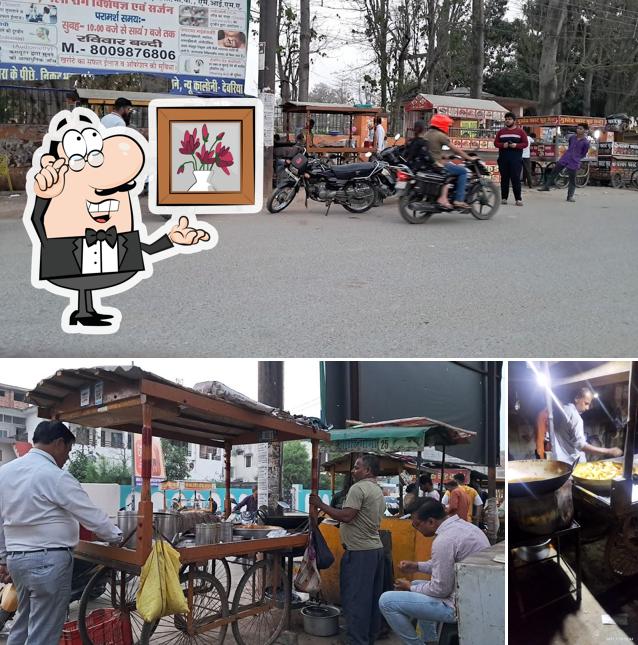 The interior of Ajay Samosa corner