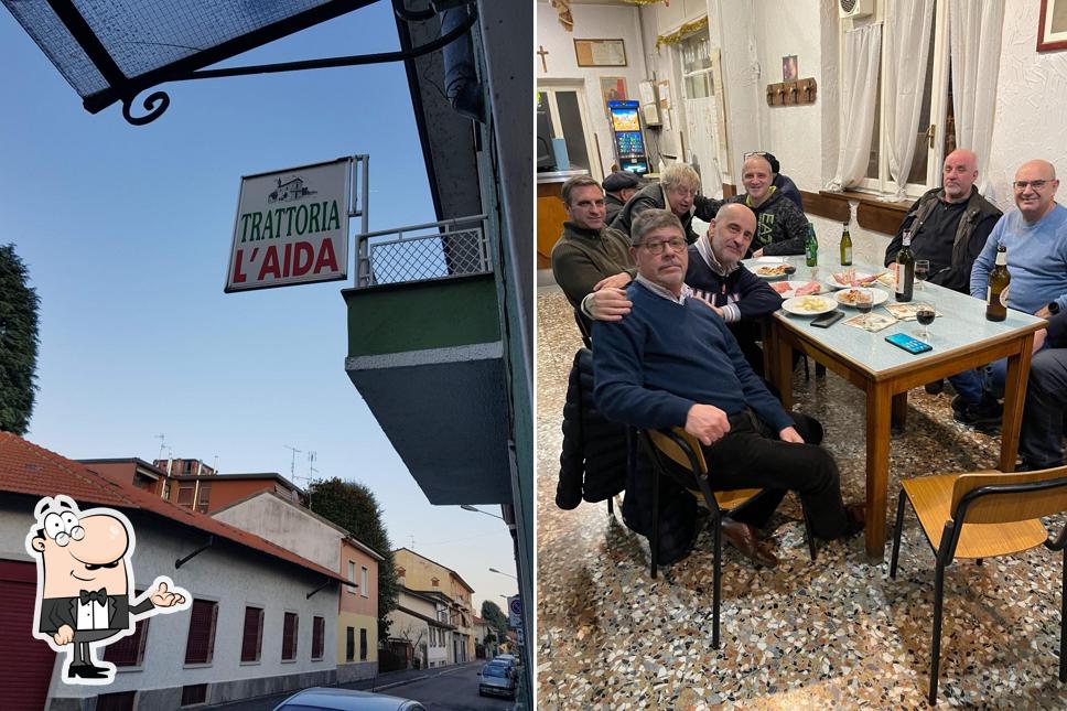 Gli interni di Bar Trattoria l'Aida