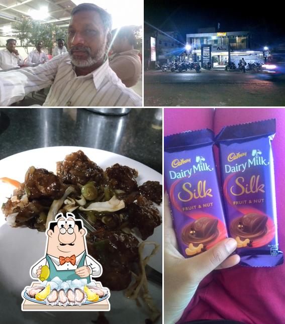 Get seafood at Hotel Ashraya