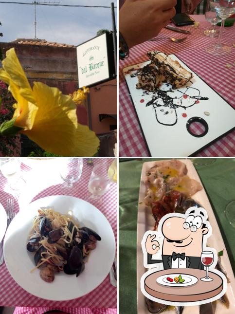 Cibo al Ristorante trattoria "Dal Barone"