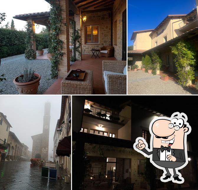 Goditi la vista dagli esterni di Si Montalcino Hotel & Restaurant