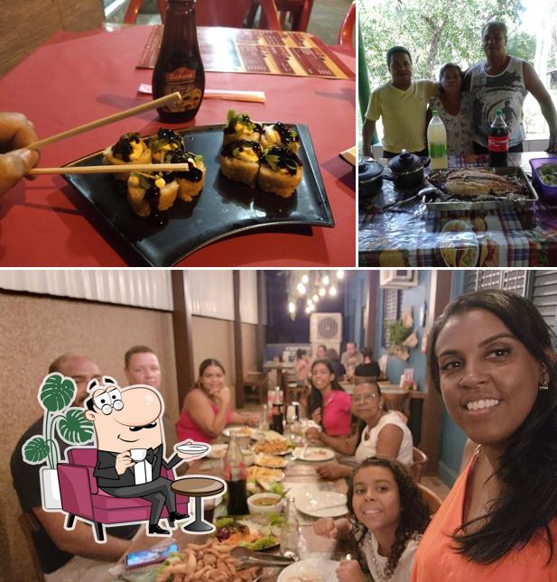 O interior do Empório do Peixe Restaurante e Peixaria