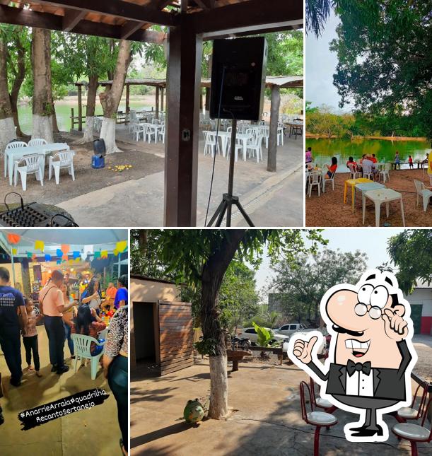 O interior do Pesqueiro Recanto Sertanejo