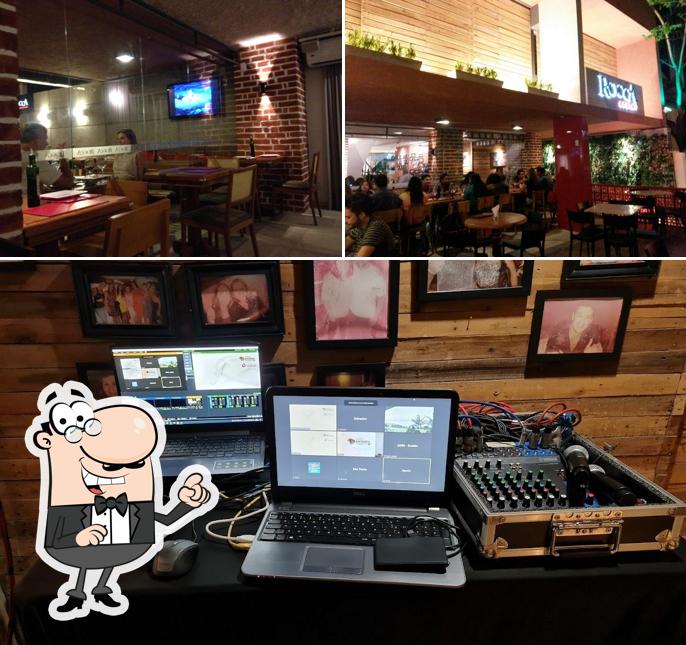 O interior do Rocca Pizzaria Unidade Graça