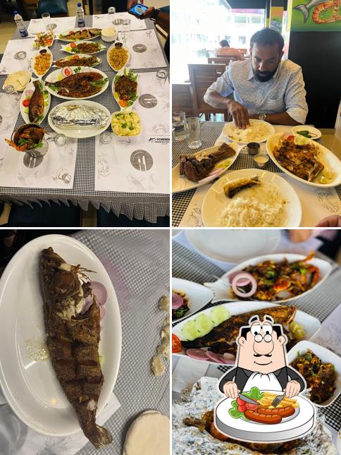 Food at Pompano Arabian Seafood Restaurant