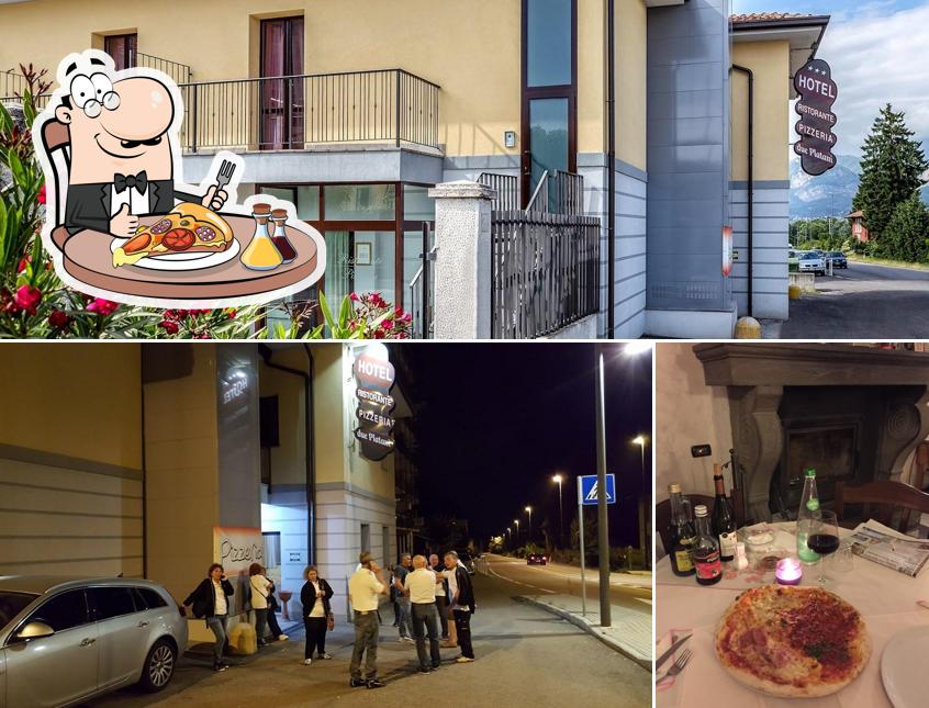 Scegli una pizza a Hotel Ristorante Due Platani
