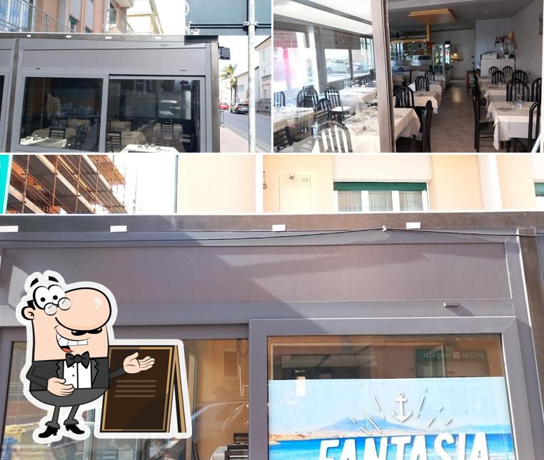 Questa è la immagine che raffigura la esterno e interni di Ristorante pizzeria fantasia da Antonio