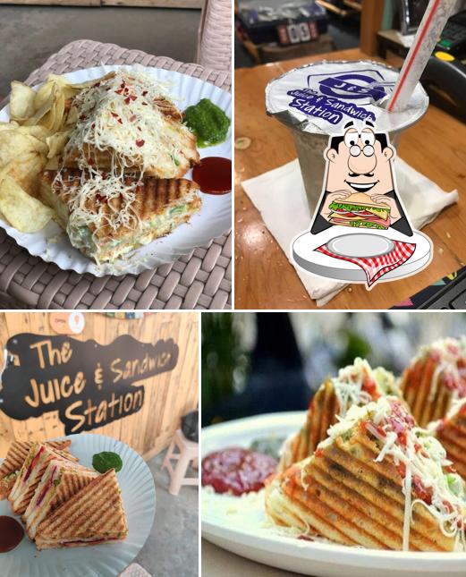 Club sandwich at The Juice and Sandwich Station