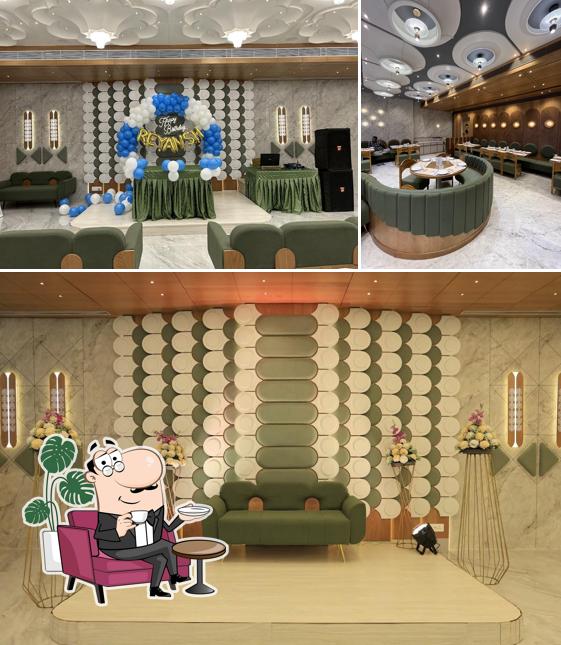 The interior of Aureate Restaurant & Banquet